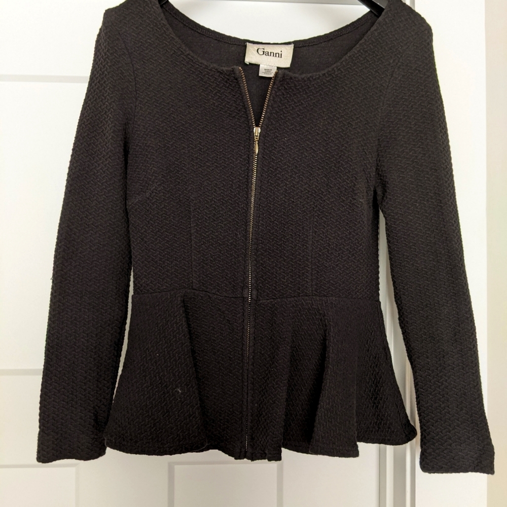 Ganni jacket from Anthropologie, XS, Black